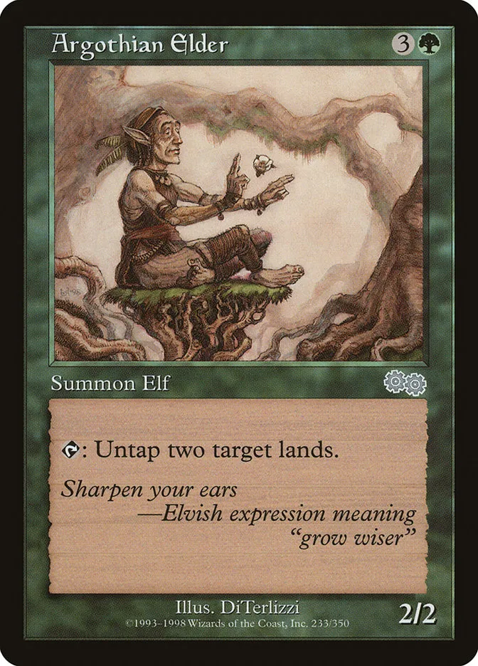 1998 Urza's Saga Argothian Elder uncommon #233 uncommon card image