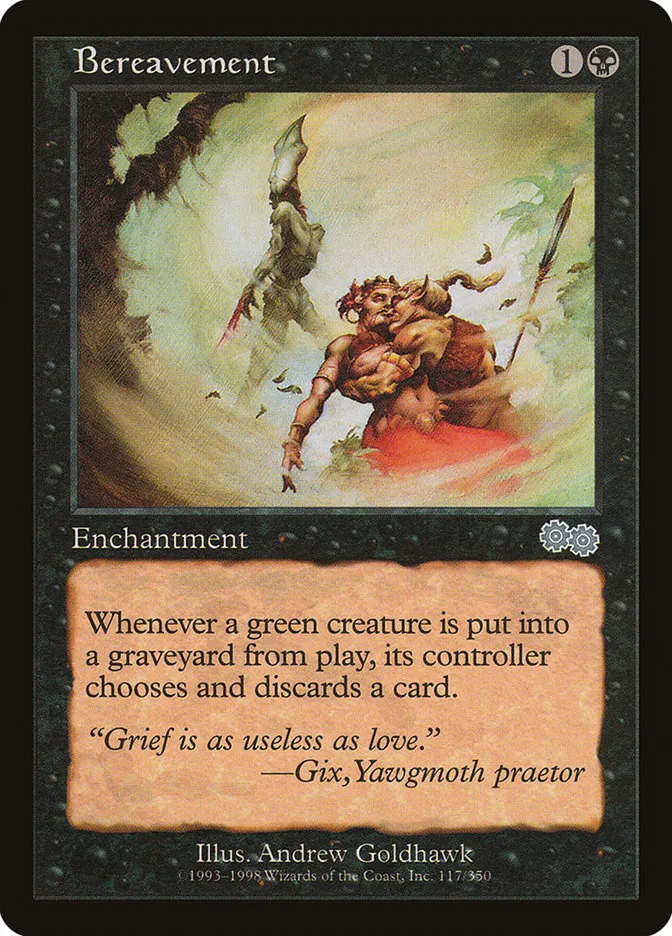 1998 Urza's Saga Bereavement uncommon #117 uncommon card image