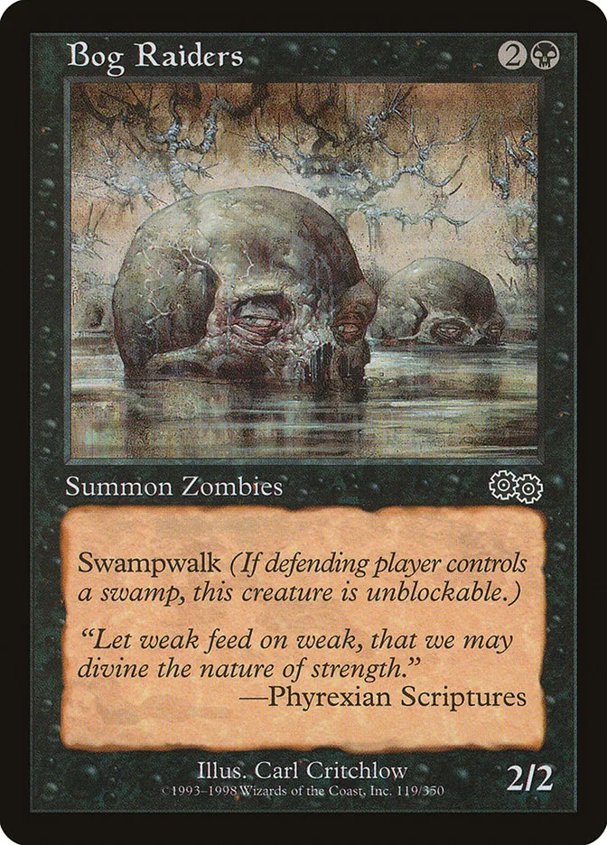 1998 Urza's Saga Bog Raiders common #119 common card image