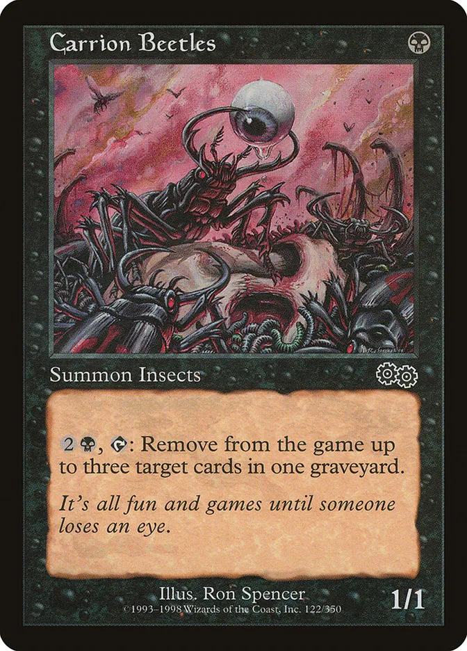 1998 Urza's Saga Carrion Beetles common #122 common card image