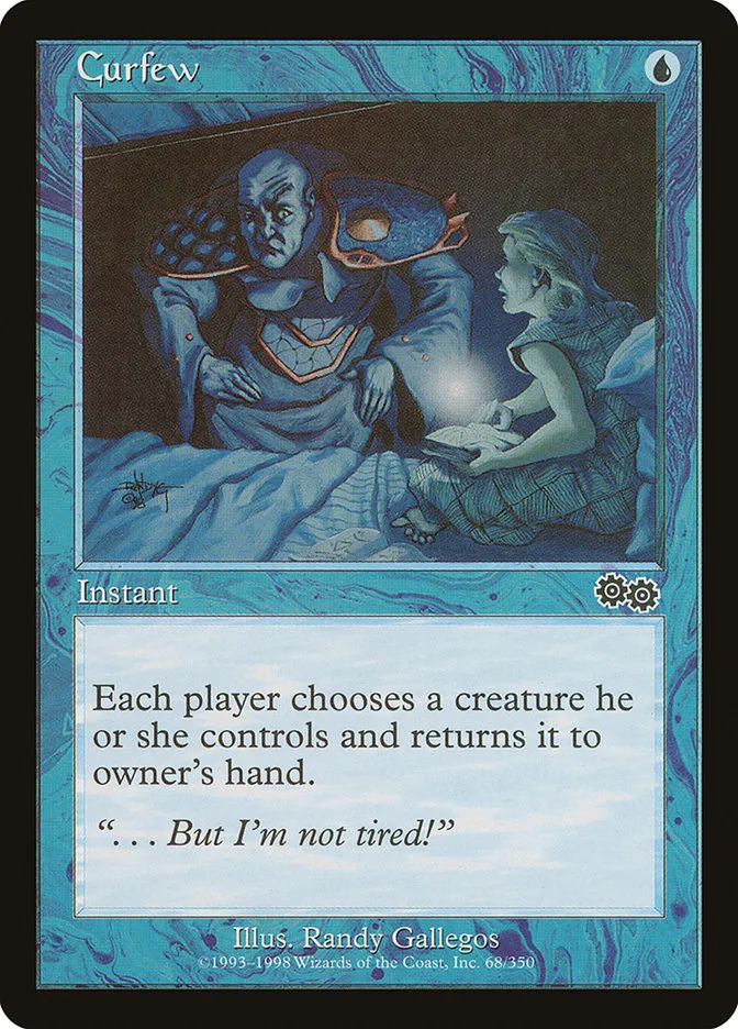 1998 Urza's Saga Curfew common #68 common card image