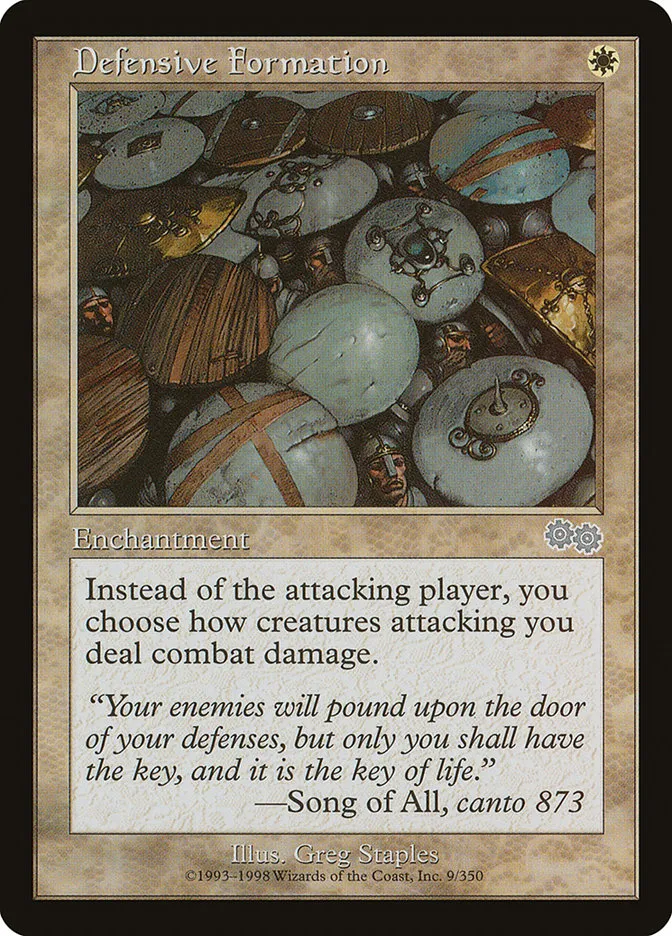 1998 Urza's Saga Defensive Formation uncommon #9 uncommon card image