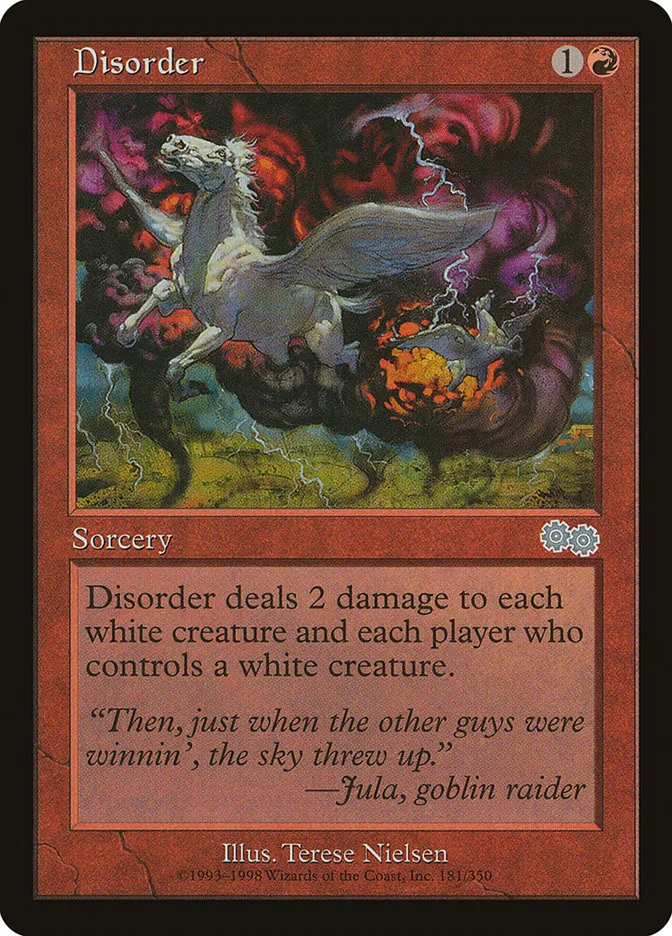 1998 Urza's Saga Disorder uncommon #181 uncommon card image