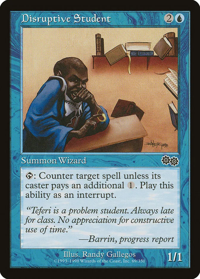 1998 Urza's Saga Disruptive Student common #69 common card image
