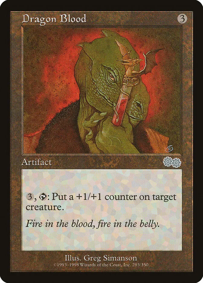 1998 Urza's Saga Dragon Blood uncommon #293 uncommon card image