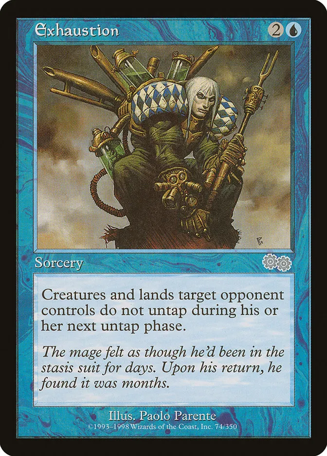 1998 Urza's Saga Exhaustion uncommon #74 uncommon card image