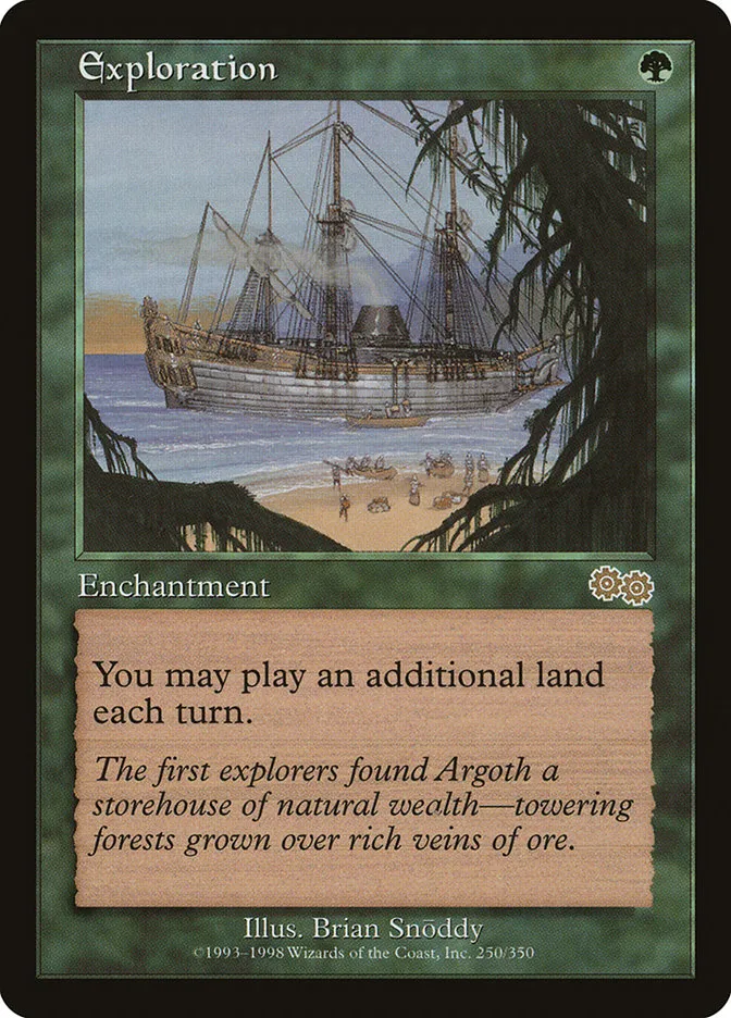 1998 Urza's Saga Exploration #250 rare card image