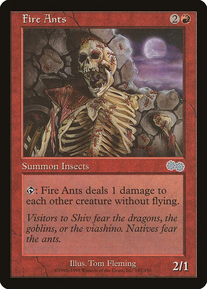 1998 Urza's Saga Fire Ants uncommon #187 uncommon card image