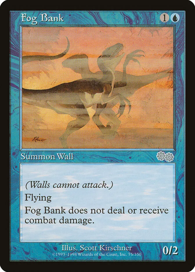 1998 Urza's Saga Fog Bank uncommon #75 uncommon card image