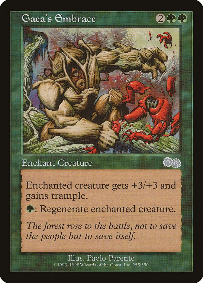 1998 Urza's Saga Gaea's Embrace uncommon #255 uncommon card image
