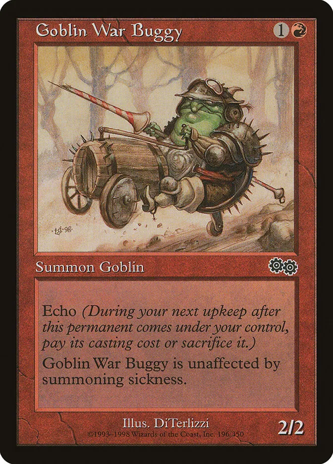 1998 Urza's Saga Goblin War Buggy common #196 common card image