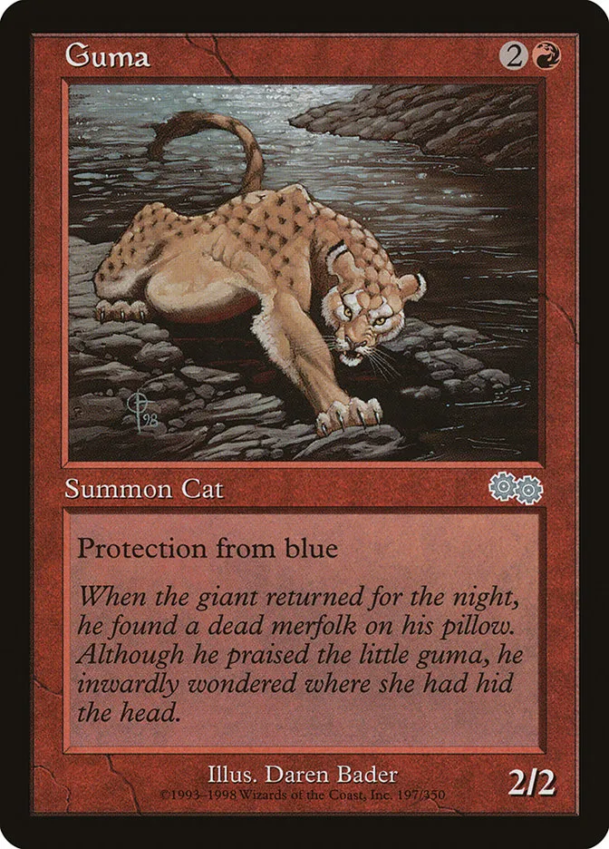 1998 Urza's Saga Guma uncommon #197 uncommon card image