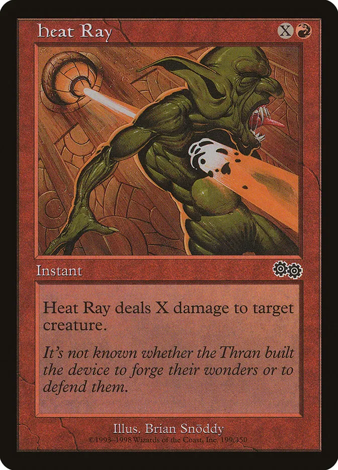 1998 Urza's Saga Heat Ray #199 common card image
