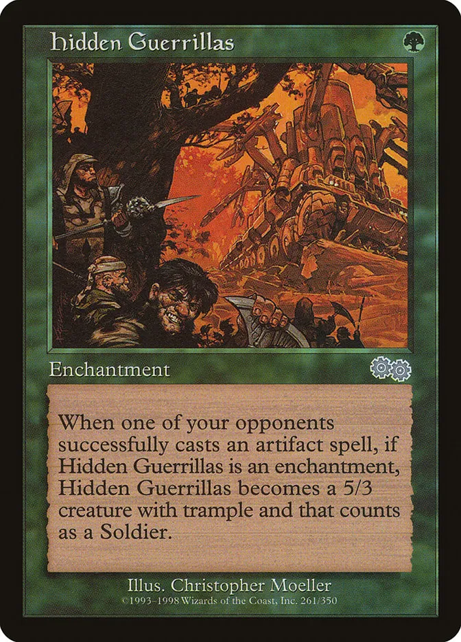 1998 Urza's Saga Hidden Guerrillas uncommon #261 uncommon card image