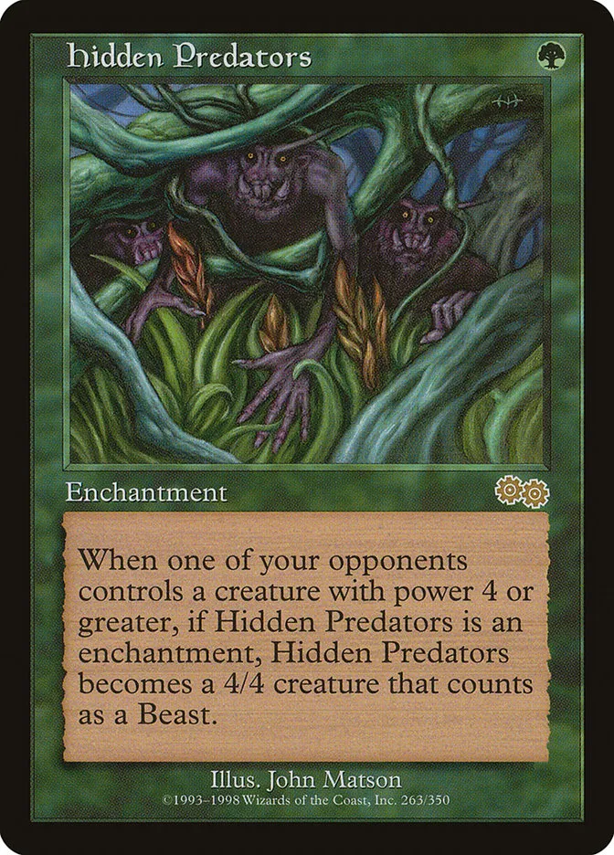 1998 Urza's Saga Hidden Predators rare #263 rare card image