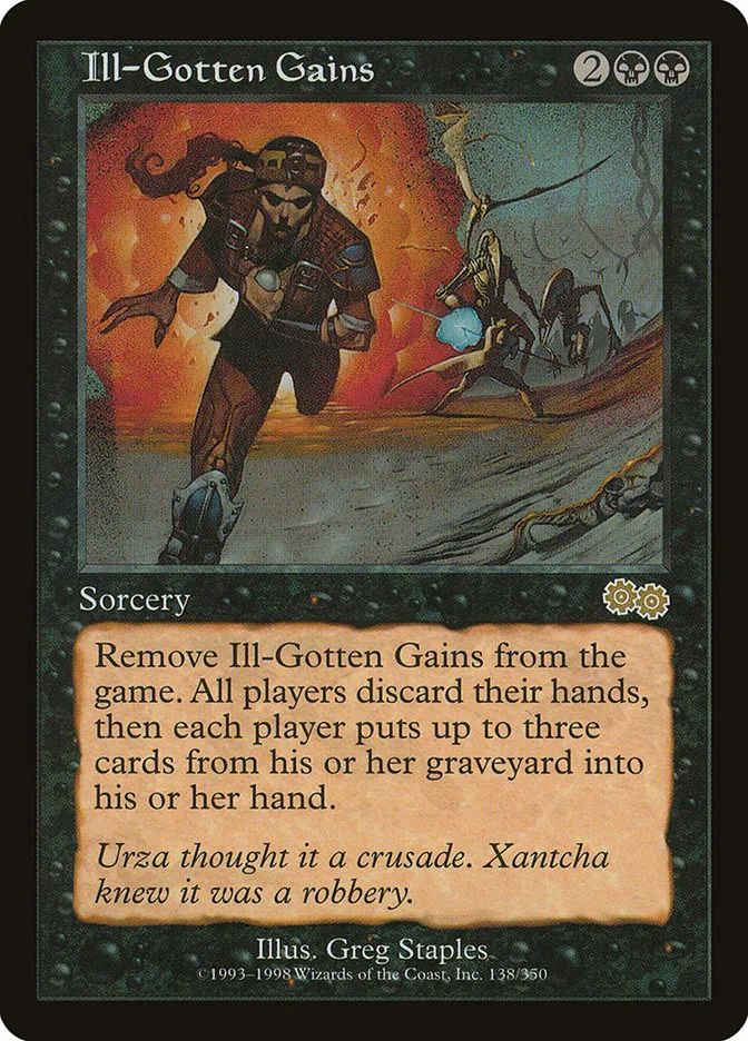 1998 Urza's Saga Ill-Gotten Gains rare #138 rare card image