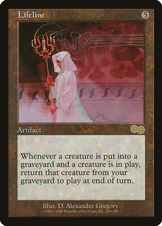 1998 Urza's Saga Lifeline rare #299 rare card image