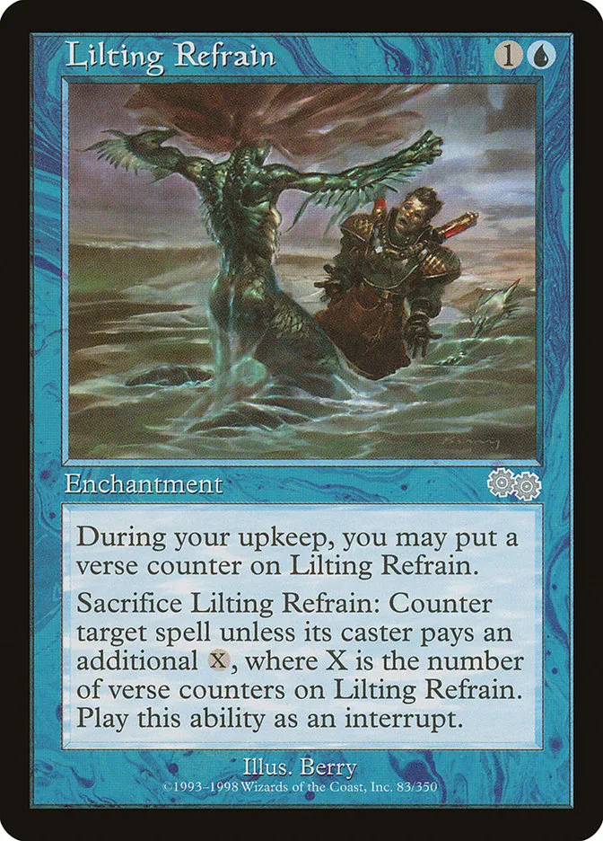 1998 Urza's Saga Lilting Refrain uncommon #83 uncommon card image