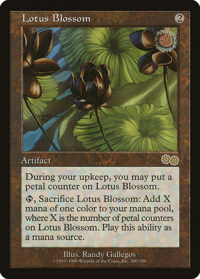 1998 Urza's Saga Lotus Blossom #300 rare card image