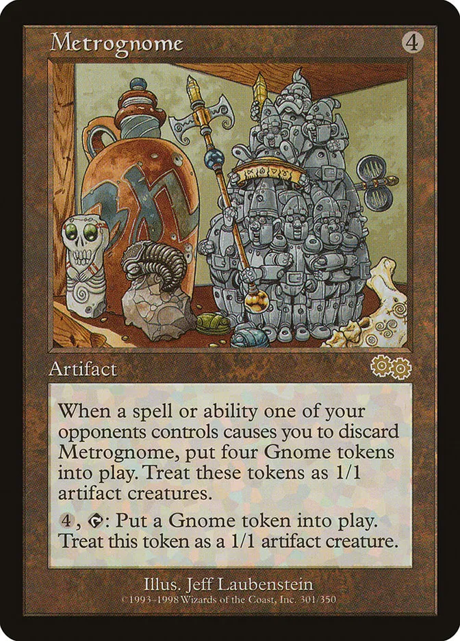 1998 Urza's Saga Metrognome rare #301 rare card image