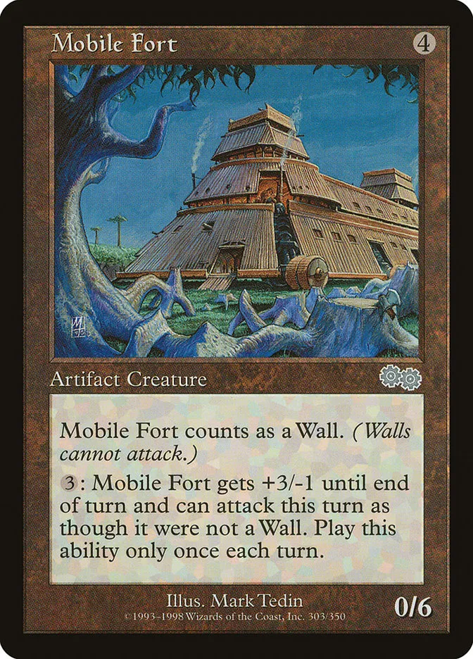1998 Urza's Saga Mobile Fort #303 uncommon card image
