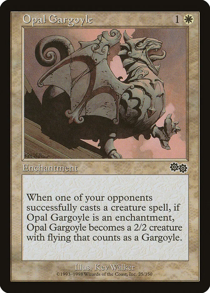 1998 Urza's Saga Opal Gargoyle common #25 common card image