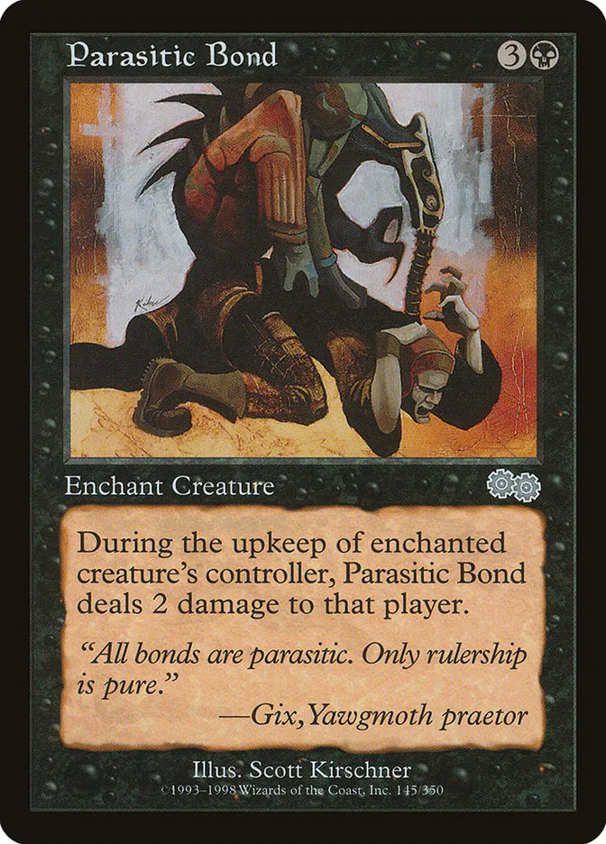 1998 Urza's Saga Parasitic Bond uncommon #145 uncommon card image