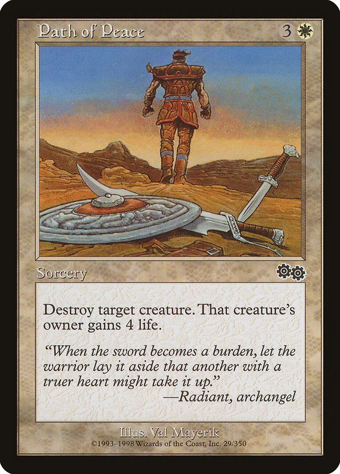 1998 Urza's Saga Path of Peace common #29 common card image