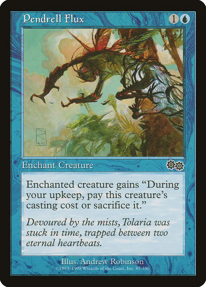 1998 Urza's Saga Pendrell Flux common #87 common card image
