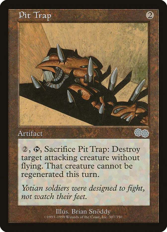 1998 Urza's Saga Pit Trap #307 uncommon card image