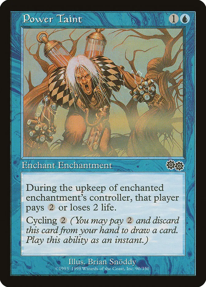 1998 Urza's Saga Power Taint common #90 common card image