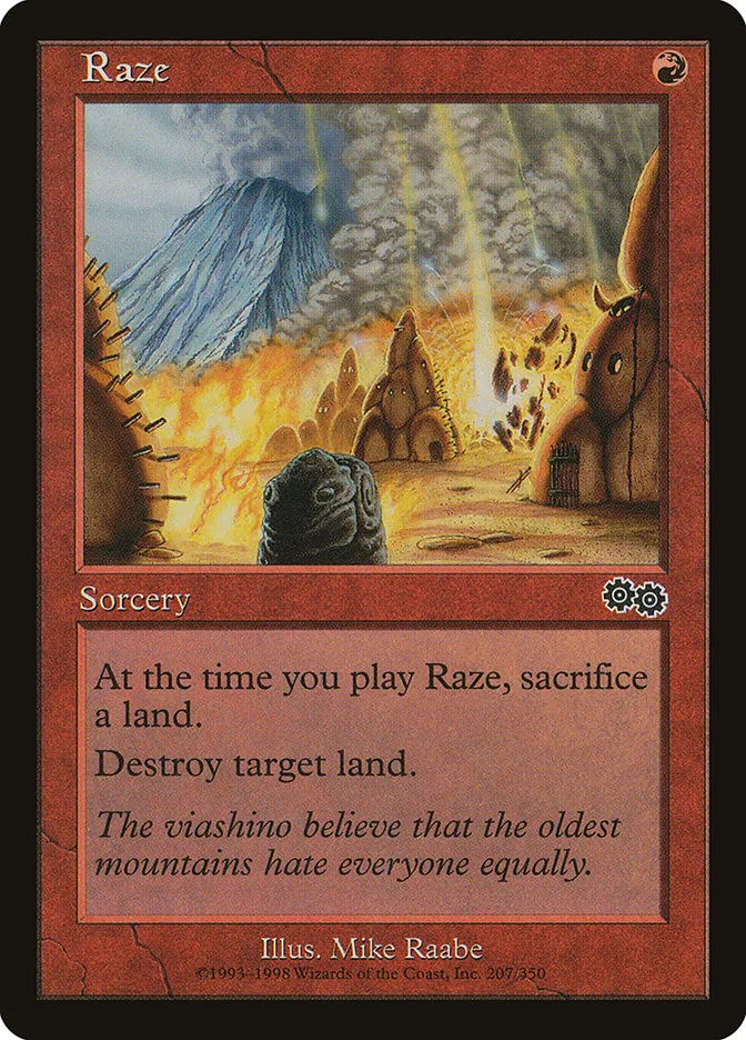 1998 Urza's Saga Raze #207 common card image