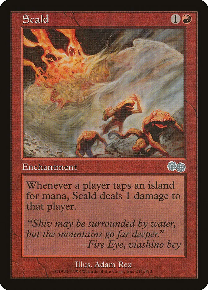 1998 Urza's Saga Scald #211 uncommon card image