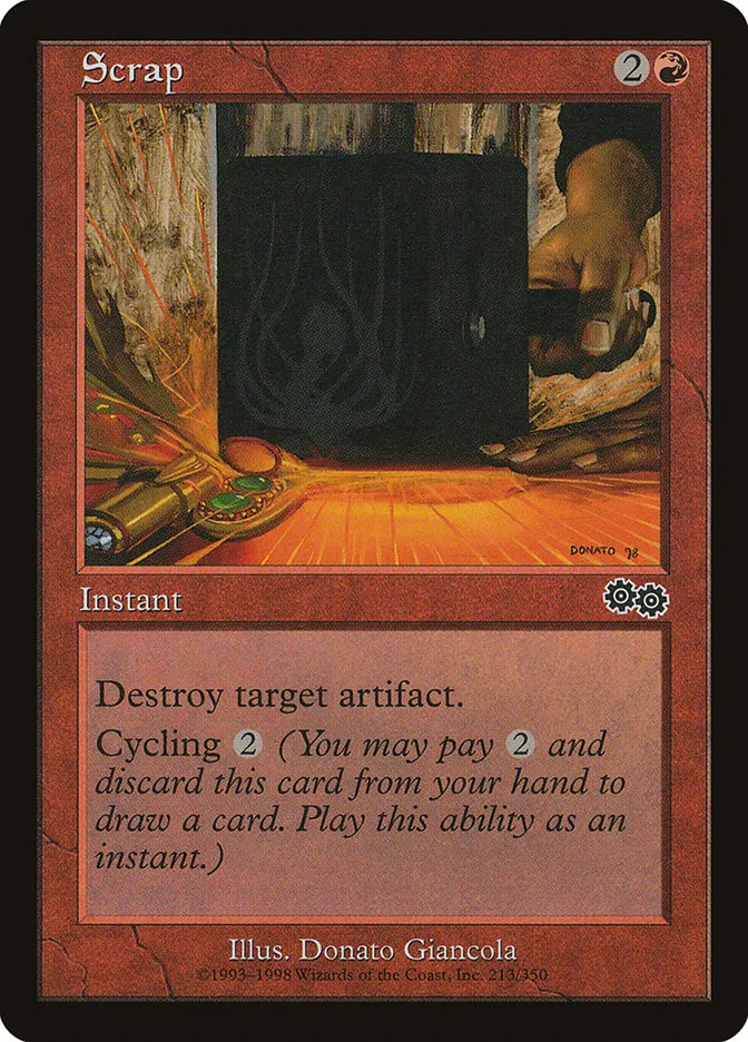 1998 Urza's Saga Scrap common #213 common card image