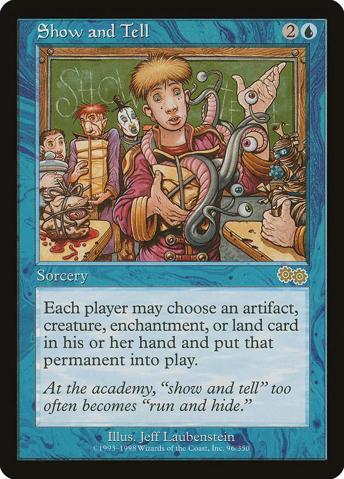 1998 Urza's Saga Show and Tell rare #96 rare card image