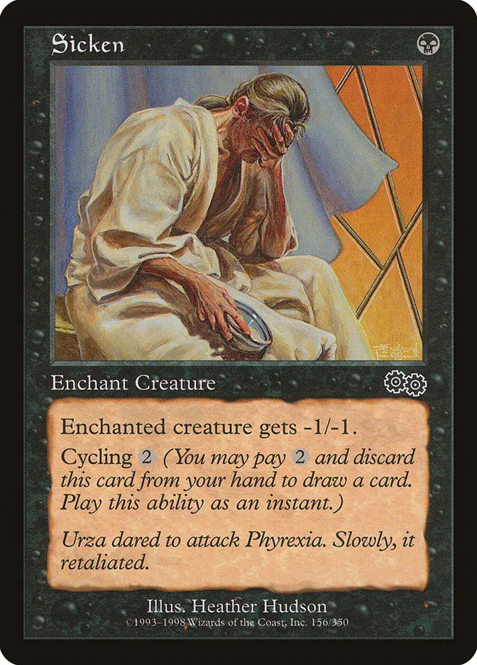 1998 Urza's Saga Sicken common #156 common card image