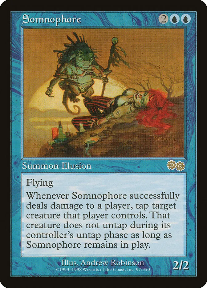 1998 Urza's Saga Somnophore rare #97 rare card image