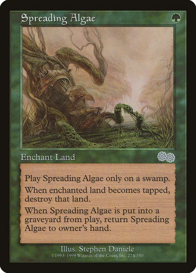 1998 Urza's Saga Spreading Algae uncommon #274 uncommon card image