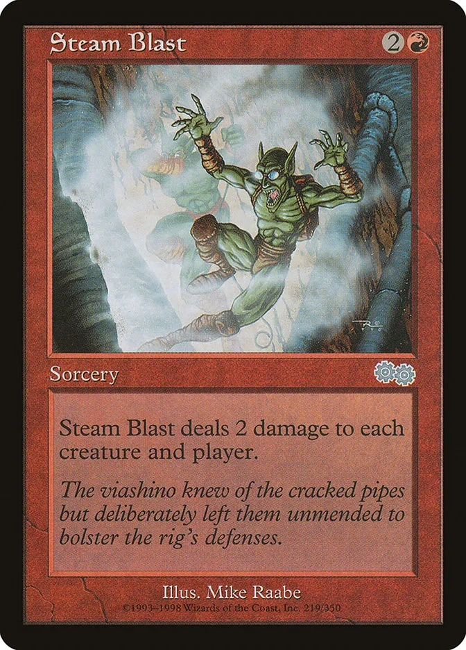 1998 Urza's Saga Steam Blast #219 uncommon card image
