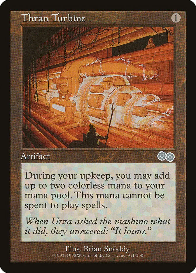 1998 Urza's Saga Thran Turbine uncommon #311 uncommon card image