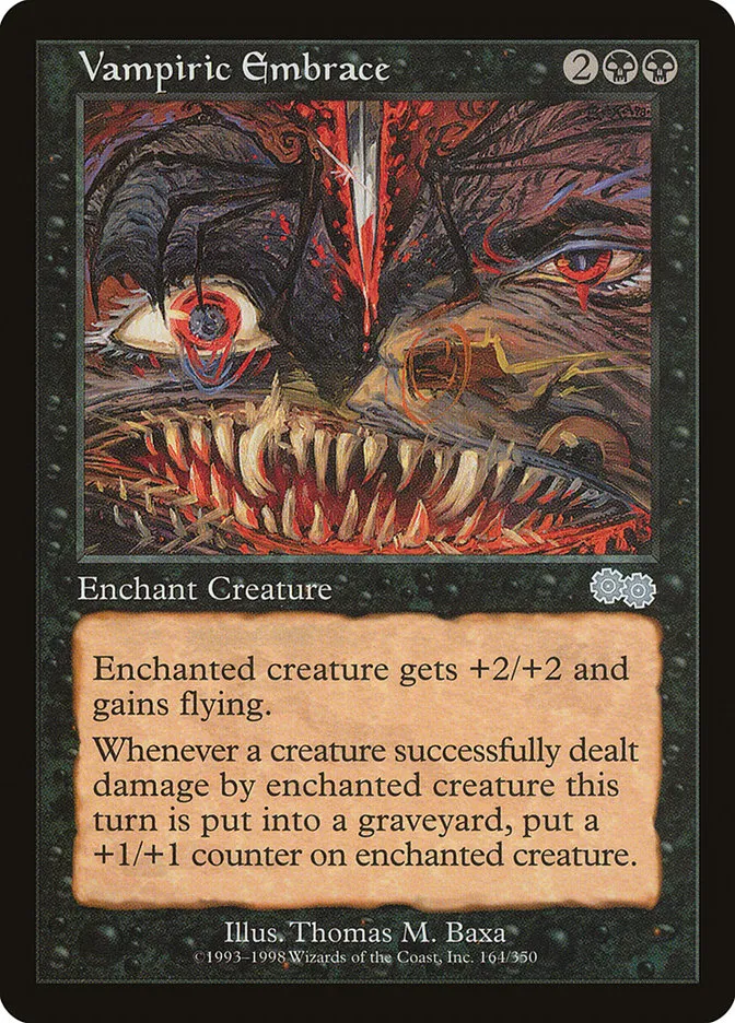 1998 Urza's Saga Vampiric Embrace uncommon #164 uncommon card image
