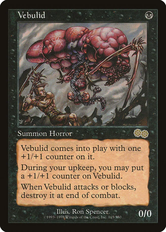 1998 Urza's Saga Vebulid rare #165 rare card image
