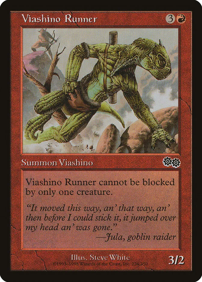 1998 Urza's Saga Viashino Runner common #224 common card image