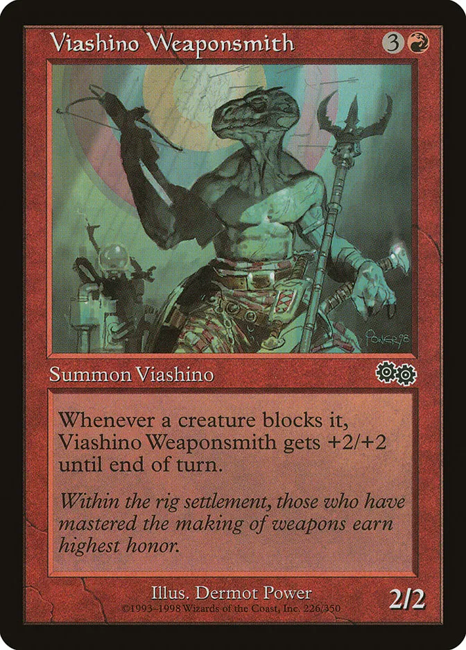 1998 Urza's Saga Viashino Weaponsmith common #226 common card image