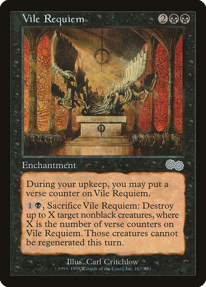 1998 Urza's Saga Vile Requiem uncommon #167 uncommon card image
