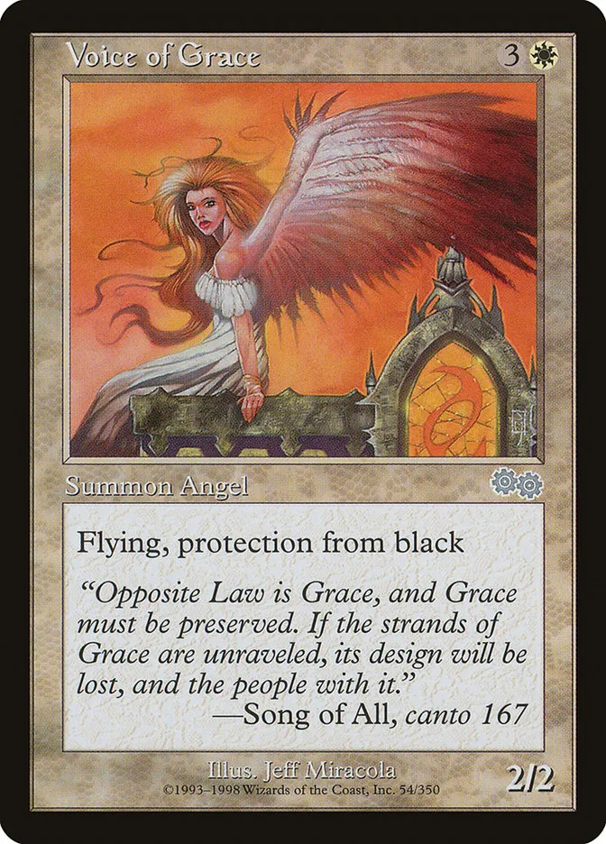 1998 Urza's Saga Voice of Grace uncommon #54 uncommon card image