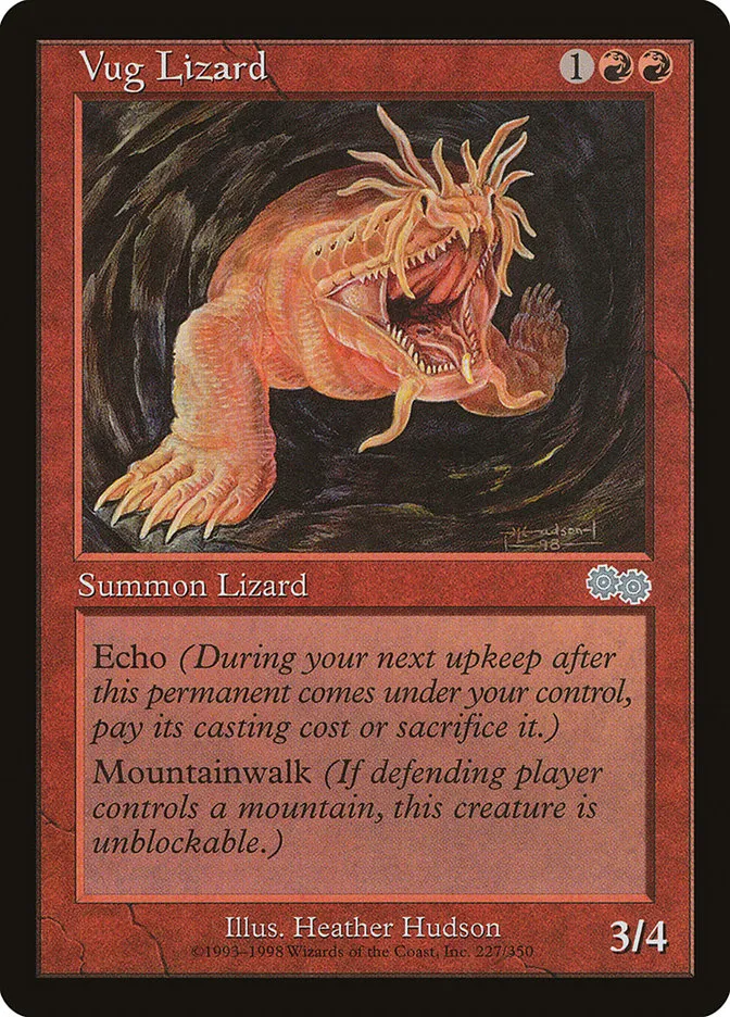 1998 Urza's Saga Vug Lizard uncommon #227 uncommon card image