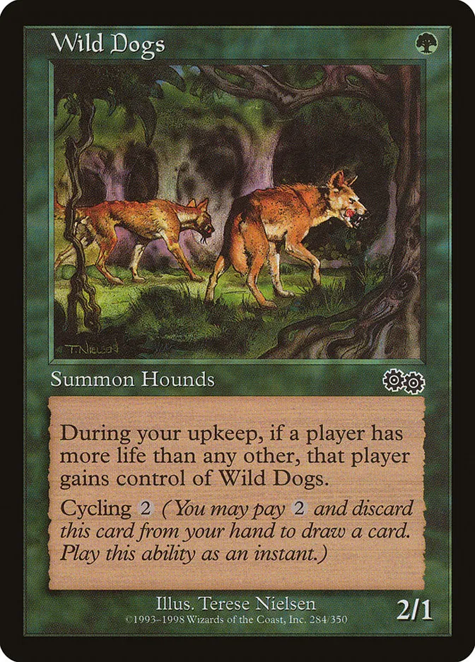 1998 Urza's Saga Wild Dogs common #284 common card image