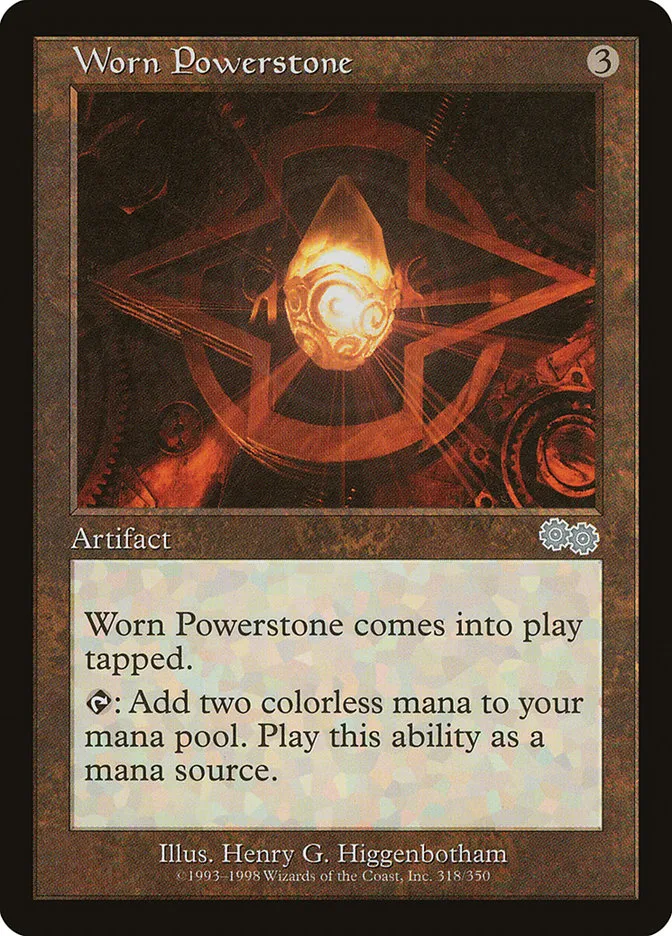 1998 Urza's Saga Worn Powerstone #318 uncommon card image
