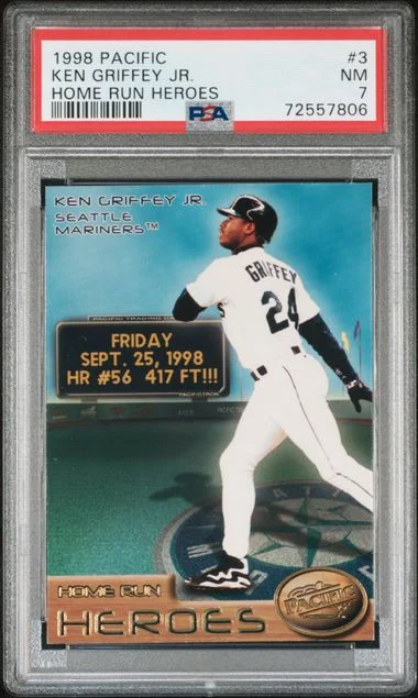 1998 Pacific Home Run Heroes Ken Griffey Jr. #3 card image